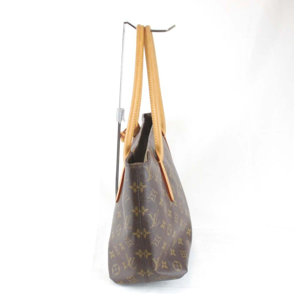 LOUIS VUITTON Brown Monogram Canvas Tote Bag - Picture 3 of 10